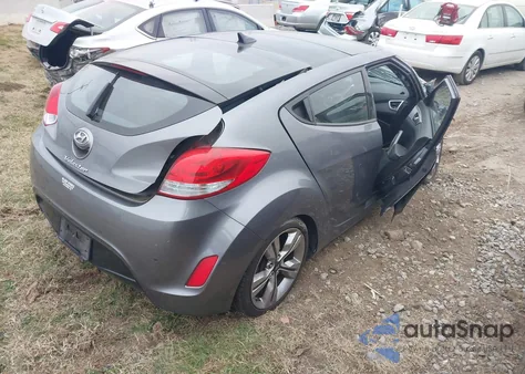 2013 Hyundai Veloster Base W/Black из США, поврежденный, VIN KMHTC6AD4DU146341